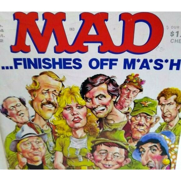 MAD Magazine Oct 1982 #234 Mash Death Wish Charles Bronson 20/20 Barbara Walters - Picture 1 of 8